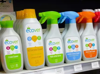 Ecover cleaning materials Selection of environmentally friendly cleaning materials