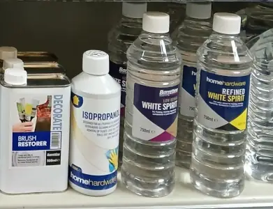 White spirits Selection of white spirits and thinners
