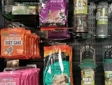 Bird food & Feeders Selection of bird food and feeders