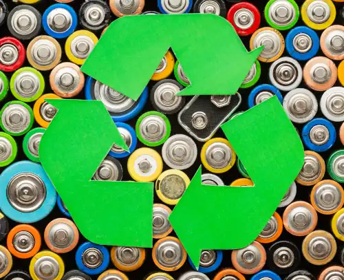 Battery recycling poster